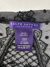 Load image into Gallery viewer, Ralph Lauren Collection Purple Label Beaded Mesh Lace Scarf Shawl Black MINT
