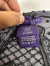 Load image into Gallery viewer, Ralph Lauren Collection Purple Label Beaded Mesh Lace Scarf Shawl Black MINT
