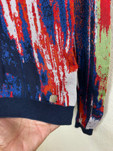 Load image into Gallery viewer, Versace Collection Heavy Abstract Brushstroke Knit V Neck Sweater Medium
