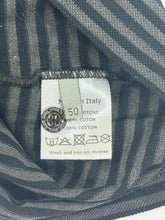Load image into Gallery viewer, Dior Homme Men's Size 50 Striped Long-Sleeve Knit Polo Shirt Bee Logo Gray Black
