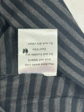 Load image into Gallery viewer, Dior Homme Men's Size 50 Striped Long-Sleeve Knit Polo Shirt Bee Logo Gray Black
