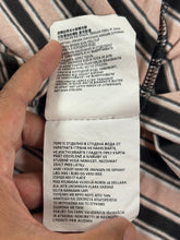 Load image into Gallery viewer, Prada Milano Brown Beige Horizontal Stripe Logo T-Shirt Size 38 XS S
