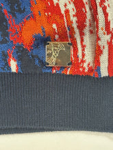 Load image into Gallery viewer, Versace Collection Heavy Abstract Brushstroke Knit V Neck Sweater Medium
