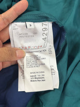 Load image into Gallery viewer, SACAI Sheer Ruffle Mock Neck Blouse Emerald Green Size 3 M Large

