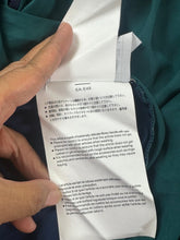 Load image into Gallery viewer, SACAI Sheer Ruffle Mock Neck Blouse Emerald Green Size 3 M Large

