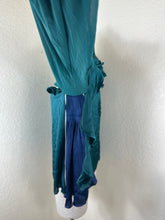 Load image into Gallery viewer, SACAI Sheer Ruffle Mock Neck Blouse Emerald Green Size 3 M Large
