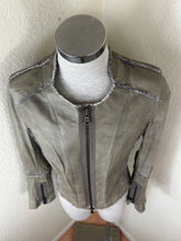 Load image into Gallery viewer, SYLVIE SCHIMMEL Paris "Declic Bis" Lambskin Leather Jacket Taupe FR 40 US 0 2 4 6 Small

