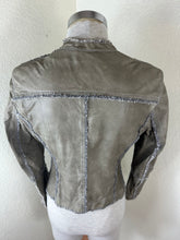 Load image into Gallery viewer, SYLVIE SCHIMMEL Paris "Declic Bis" Lambskin Leather Jacket Taupe FR 40 US 0 2 4 6 Small
