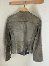 Load image into Gallery viewer, SYLVIE SCHIMMEL Paris "Declic Bis" Lambskin Leather Jacket Taupe FR 40 US 0 2 4 6 Small
