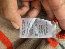 Load image into Gallery viewer, TOMAS MAIER 100% Cashmere Asymmetrical Triangle Shawl Scarf Made in Italy medium to Large
