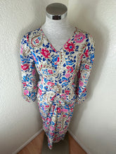 Load image into Gallery viewer, Isabel Marant Galia Floral Paisley Ruched Silk Blend Lined Midi Dress Xs Small 38 4 6
