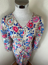 Load image into Gallery viewer, Isabel Marant Galia Floral Paisley Ruched Silk Blend Lined Midi Dress Xs Small 38 4 6
