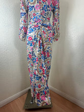 Load image into Gallery viewer, Isabel Marant Galia Floral Paisley Ruched Silk Blend Lined Midi Dress Xs Small 38 4 6
