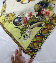 Load image into Gallery viewer, Sandro Paris Scarf Print Halter Dress Geometric Floral Handkerchief Hem Size 2 M 4 6 7
