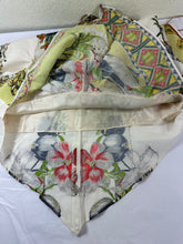 Load image into Gallery viewer, Sandro Paris Scarf Print Halter Dress Geometric Floral Handkerchief Hem Size 2 M 4 6 7
