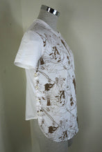 Load image into Gallery viewer, PRADA White Cartoon Comic Short Sleeve Cotton Top Shirt Blouse Small Medium 6 7 8
