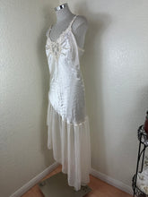 Load image into Gallery viewer, Vintage 1980s Paulines Trousseau Circa 2000 Ivory Satin Chiffon Nightgown Medium 6 7 8
