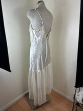 Load image into Gallery viewer, Vintage 1980s Paulines Trousseau Circa 2000 Ivory Satin Chiffon Nightgown Medium 6 7 8
