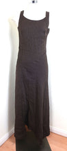 Load image into Gallery viewer, MARINA RINALDI Brown Stripes Long Sleeveless Summer Dress Small 4 5 6
