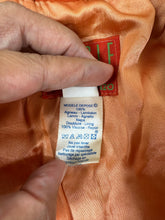 Load image into Gallery viewer, Vintage KENZO JUNGLE Orange Lambskin Leather Jacket Blazer Made In Belgium Sz 36 Small 2 4
