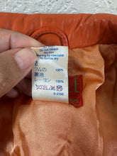 Load image into Gallery viewer, Vintage KENZO JUNGLE Orange Lambskin Leather Jacket Blazer Made In Belgium Sz 36 Small 2 4
