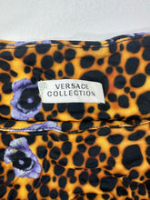 Load image into Gallery viewer, Versace Collection Leopard Floral Ruched Sheath Dress IT 40 US 4 Form Fitting Small
