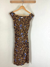 Load image into Gallery viewer, Versace Collection Leopard Floral Ruched Sheath Dress IT 40 US 4 Form Fitting Small
