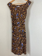 Load image into Gallery viewer, Versace Collection Leopard Floral Ruched Sheath Dress IT 40 US 4 Form Fitting Small
