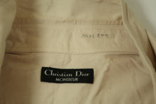 Load image into Gallery viewer, Vintage CHRISTIAN DIOR Men&#39;s Plain Cotton Long Sleeve Polo Shirt Top Button Small Flawed
