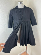 Load image into Gallery viewer, Comme des Garcons 2016 Blue Witches Shrunken Pleated Jacket Coat Small 0 2 4
