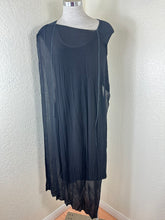 Load image into Gallery viewer, Maison Margiela Line 1 Archival Deconstructed Layered Plissé Dress black XS Small 0 2 4
