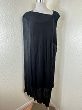 Load image into Gallery viewer, Maison Margiela Line 1 Archival Deconstructed Layered Plissé Dress black XS Small 0 2 4

