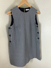 Load image into Gallery viewer, Christian Dior Black White Gingham Check Wool Silk Pinafore A-Line Mini Dress small 2 4
