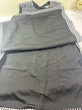 Load image into Gallery viewer, Christian Dior Black White Gingham Check Wool Silk Pinafore A-Line Mini Dress small 2 4
