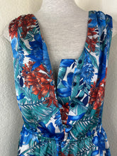 Load image into Gallery viewer, NWT Tru Trussardi Tropical Floral Maxi Dress pockets Italian 40 US 4 Small
