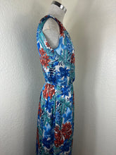 Load image into Gallery viewer, NWT Tru Trussardi Tropical Floral Maxi Dress pockets Italian 40 US 4 Small
