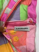 Load image into Gallery viewer, Vintage Leonard Paris Silk Jersey Asymmetrical Shift Dress Birds Print Size M 4 6
