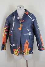 Load image into Gallery viewer, MARNI Resort Collctn Blue Orage Bird Paradise Floral Blazer Jacket Small Med 40 6 7 8
