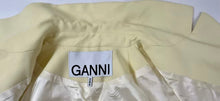 Load image into Gallery viewer, Rare GANNI Pale Banana Yellow Crop Blazer Jacket Eco Suiting – Size 32 (US 0) XS S 0 2
