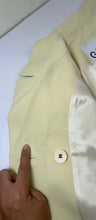 Load image into Gallery viewer, Rare GANNI Pale Banana Yellow Crop Blazer Jacket Eco Suiting – Size 32 (US 0) XS S 0 2

