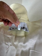 Load image into Gallery viewer, Rare GANNI Pale Banana Yellow Crop Blazer Jacket Eco Suiting – Size 32 (US 0) XS S 0 2
