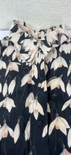 Load image into Gallery viewer, Valentino Garavani Silk Snowdrop Floral Print Blouse Black Ivory IT 44 US M 7 8
