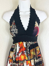 Load image into Gallery viewer, Vintage Jean Paul Gaultier Soleil Patchwork Mesh Backless Halter Maxi Dress XS Rare Y2K Small 0 2 4
