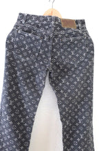 Load image into Gallery viewer, Vintage LOUIS VUITTON Grey Cotton LV Logo Denim Jeans Trouser Pants XS Small 36 2 3 4

