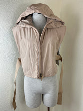 Load image into Gallery viewer, Weekend Max Mara LUXEPAD Cashmere Blend Hooded Puffer Vest Gilet Taupe Size Small S 0 2 4
