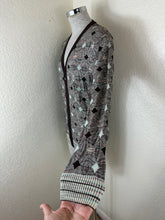 Load image into Gallery viewer, VTG Missoni Uomo Geometric Knit Cardigan Sweater Men's 46 Small Wool Rayon Italy
