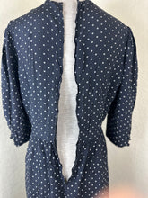Load image into Gallery viewer, Archival Vintage 70s Chanel Creations Polka Dot Dress by Philippe Guibourge S Small 4 5 6
