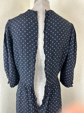 Load image into Gallery viewer, Archival Vintage 70s Chanel Creations Polka Dot Dress by Philippe Guibourge S Small 4 5 6
