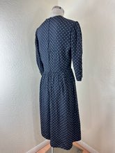 Load image into Gallery viewer, Archival Vintage 70s Chanel Creations Polka Dot Dress by Philippe Guibourge S Small 4 5 6
