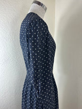 Load image into Gallery viewer, Archival Vintage 70s Chanel Creations Polka Dot Dress by Philippe Guibourge S Small 4 5 6
